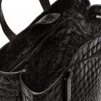 Tasche Paper Bag Tote M Kroko Black, Farbe: schwarz, Marke: Liebeskind Berlin, EAN: 4064657290661, Abmessungen in cm: 29x35x14.5, Bild 7 von 8