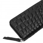 Geldbörse Basic Gigi Wallet Kroko Black, Farbe: schwarz, Marke: Liebeskind Berlin, EAN: 4064657290708, Abmessungen in cm: 19x9.5x2.5, Bild 4 von 4