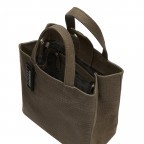 Tasche Paper Bag Tote S Suede Lizard Nori Green, Farbe: grün/oliv, Marke: Liebeskind Berlin, EAN: 4064657104081, Abmessungen in cm: 22x25x12, Bild 4 von 5