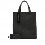 Tasche Paper Bag Tote S Suede Lizard Black, Farbe: schwarz, Marke: Liebeskind Berlin, EAN: 4064657104074, Abmessungen in cm: 22x25x12, Bild 1 von 5