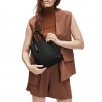 Tasche Paper Bag Tote S Suede Lizard Black, Farbe: schwarz, Marke: Liebeskind Berlin, EAN: 4064657104074, Abmessungen in cm: 22x25x12, Bild 3 von 5