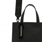 Tasche Paper Bag Tote S Suede Lizard Black, Farbe: schwarz, Marke: Liebeskind Berlin, EAN: 4064657104074, Abmessungen in cm: 22x25x12, Bild 5 von 5
