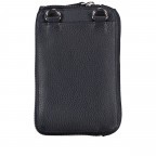 Umhängetasche / Handytasche Dunkelblau, Farbe: blau/petrol, Marke: Hausfelder Manufaktur, EAN: 4065646007338, Abmessungen in cm: 12x18x3, Bild 3 von 6