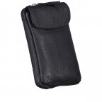 Umhängetasche / Handytasche Dunkelblau, Farbe: blau/petrol, Marke: Hausfelder Manufaktur, EAN: 4065646007338, Abmessungen in cm: 12x18x3, Bild 2 von 6
