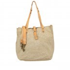 Shopper Canvas X009 Beige Stampa Panna, Farbe: weiß, Marke: Campomaggi, EAN: 8054302726108, Abmessungen in cm: 33x32x16, Bild 1 von 9