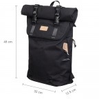 Rucksack Christopher Reborn Series Volumen 18 Liter, Farbe: schwarz, grau, blau/petrol, cognac, grün/oliv, rot/weinrot, flieder/lila, gelb, beige, Marke: Doughnut, Abmessungen in cm: 32x45x12.5, Bild 14 von 16