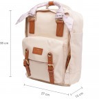 Rucksack Grace Series Macaroon mit Laptopfach 13 Zoll Größe 16 Liter Hazy, Farbe: beige, Marke: Doughnut, EAN: 4895222507057, Abmessungen in cm: 28x38x11, Bild 7 von 14