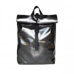 Rucksack Rolltop Mini mit Laptopfach 13 Zoll Holographic Steel, Farbe: metallic, Marke: Rains, EAN: 5711747479145, Abmessungen in cm: 28x38x12, Bild 1 von 5
