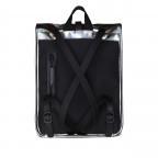 Rucksack Rolltop Mini mit Laptopfach 13 Zoll Holographic Steel, Farbe: metallic, Marke: Rains, EAN: 5711747479145, Abmessungen in cm: 28x38x12, Bild 2 von 5