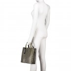 Handtasche Flare Paper Bag Tote S Lizard Tea Leaf, Farbe: grün/oliv, Marke: Liebeskind Berlin, EAN: 4064657273077, Abmessungen in cm: 22x25x12, Bild 3 von 7