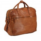 Aktentasche Cognac, Farbe: cognac, Marke: Hausfelder Manufaktur, EAN: 4065646004962, Abmessungen in cm: 41x29x10, Bild 2 von 7