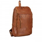 Rucksack mit Laptopfach 15 Zoll Dark Cognac, Farbe: cognac, Marke: Hausfelder Manufaktur, EAN: 4065646004979, Abmessungen in cm: 30x44x13, Bild 2 von 9