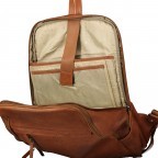 Rucksack mit Laptopfach 15 Zoll Dark Cognac, Farbe: cognac, Marke: Hausfelder Manufaktur, EAN: 4065646004979, Abmessungen in cm: 30x44x13, Bild 9 von 9