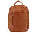 Rucksack mit Laptopfach 13 Zoll Cognac, Farbe: cognac, Marke: Hausfelder Manufaktur, EAN: 4065646004986, Abmessungen in cm: 27.5x37x10, Bild 1 von 8