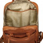 Rucksack mit Laptopfach 13 Zoll Cognac, Farbe: cognac, Marke: Hausfelder Manufaktur, EAN: 4065646004986, Abmessungen in cm: 27.5x37x10, Bild 8 von 8