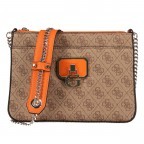 Umhängetasche Alisa Latte Orange, Farbe: braun, Marke: Guess, EAN: 0190231495161, Abmessungen in cm: 24.5x17.5x3, Bild 1 von 7