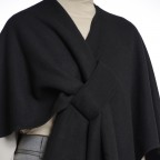 Cape Marwa, Farbe: schwarz, braun, beige, Marke: Rino & Pelle, Abmessungen in cm: 101x158x0.5, Bild 5 von 5