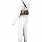 Handtasche Bling Mocha Logo, Farbe: braun, Marke: Guess, EAN: 0190231532026, Abmessungen in cm: 26x15x5, Bild 5 von 8