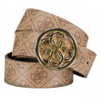 Gürtel Cordelia Logo mit Wendemöglichkeit Bundweite 95 CM Latte Brown, Farbe: taupe/khaki, Marke: Guess, EAN: 7620207940348, Bild 1 von 4