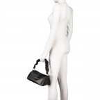 Tasche Tiglio Nero, Farbe: schwarz, Marke: Valentino Bags, EAN: 8058043515038, Abmessungen in cm: 23x12x11.5, Bild 4 von 8