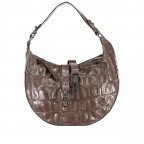 Beuteltasche Kroko Lulu Taupe, Farbe: grün/oliv, Marke: Abro, EAN: 4061724740821, Abmessungen in cm: 35x25x7, Bild 1 von 8