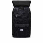Rucksack Little America Rubber Straps Volumen 23 Liter Black Marble, Farbe: schwarz, Marke: Herschel, EAN: 0828432503803, Abmessungen in cm: 28x50x17, Bild 2 von 4