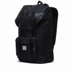 Rucksack Little America Rubber Straps Volumen 23 Liter Black Marble, Farbe: schwarz, Marke: Herschel, EAN: 0828432503803, Abmessungen in cm: 28x50x17, Bild 3 von 4