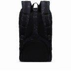 Rucksack Little America Rubber Straps Volumen 23 Liter Black Marble, Farbe: schwarz, Marke: Herschel, EAN: 0828432503803, Abmessungen in cm: 28x50x17, Bild 4 von 4