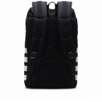 Rucksack Little America Medium Rubber Straps Volumen 14 Liter Black Birch Stripe, Farbe: schwarz, Marke: Herschel, EAN: 0828432503582, Abmessungen in cm: 28x43x12, Bild 4 von 4