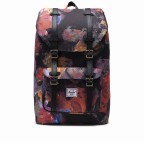 Rucksack Little America Medium einfarbig Volumen 14 Liter Watercolor Floral, Farbe: schwarz, Marke: Herschel, EAN: 0828432503650, Abmessungen in cm: 28x43x12, Bild 1 von 4