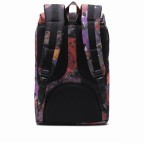 Rucksack Little America Medium einfarbig Volumen 14 Liter Watercolor Floral, Farbe: schwarz, Marke: Herschel, EAN: 0828432503650, Abmessungen in cm: 28x43x12, Bild 4 von 4