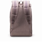 Rucksack Retreat Rubber Straps Volumen 18 Liter Ash Rose Crosshatch, Farbe: rot/weinrot, Marke: Herschel, EAN: 0828432503476, Abmessungen in cm: 34x46x12, Bild 4 von 5