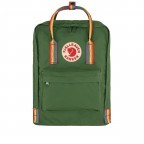 Rucksack Kånken Rainbow Spruce Green Rainbow Pattern, Farbe: grün/oliv, Marke: Fjällräven, EAN: 7323450752866, Abmessungen in cm: 27x38x13, Bild 1 von 11