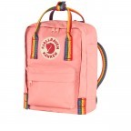 Rucksack Kånken Mini Pink Rainbow Pattern, Farbe: rosa/pink, Marke: Fjällräven, EAN: 7323450752873, Abmessungen in cm: 20x29x13, Bild 2 von 13