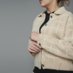 Jacke Bubbly mit Karomuster Größe M Checked Tannin, Farbe: cognac, Marke: Rino & Pelle, EAN: 8720529018820, Bild 3 von 4