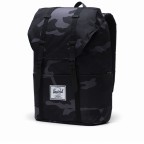 Rucksack Retreat Eco Rubber Straps Volumen 18 Liter Night Camo, Farbe: anthrazit, Marke: Herschel, EAN: 0828432507443, Abmessungen in cm: 34x46x12, Bild 3 von 5