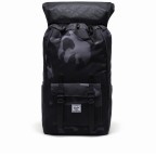 Rucksack Little America Eco Rubber Straps Volumen 23 Liter Night Camo, Farbe: anthrazit, Marke: Herschel, EAN: 0828432507467, Abmessungen in cm: 28x50x17, Bild 2 von 5