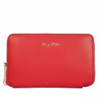 Geldbörse Iconic Medium Zip Around Wallet Primary Red, Farbe: rot/weinrot, Marke: Tommy Hilfiger, EAN: 8720116195521, Abmessungen in cm: 16x10.5x2.5, Bild 1 von 3