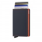 Geldbörse Slimwallet Matte Night Blue Orange, Farbe: blau/petrol, Marke: Secrid, EAN: 8718215289012, Abmessungen in cm: 6.8x10.2x1.6, Bild 5 von 5