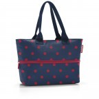 Shopper E1 erweiterbar Red Dots, Farbe: blau/petrol, Marke: Reisenthel, EAN: 4012013723940, Abmessungen in cm: 50x26.5x15.5, Bild 1 von 3
