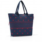 Shopper E1 erweiterbar Red Dots, Farbe: blau/petrol, Marke: Reisenthel, EAN: 4012013723940, Abmessungen in cm: 50x26.5x15.5, Bild 2 von 3