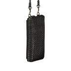 Geldbörse / Handytasche Soft-Weaving-2 Hanni SL.12739 mit Schulterriemen Dark Ash, Farbe: anthrazit, Marke: Harbour 2nd, EAN: 4046478056107, Abmessungen in cm: 10x18.5x3.5, Bild 2 von 6