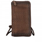 Geldbörse / Handytasche Soft-Weaving-2 Hanni SL.12739 mit Schulterriemen Chocolate Brown, Farbe: braun, Marke: Harbour 2nd, EAN: 4046478056121, Abmessungen in cm: 10x18.5x3.5, Bild 1 von 6