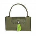 Handtasche Le Pliage Green Handtasche M Dunkelgrün, Farbe: grün/oliv, Marke: Longchamp, EAN: 3597922092123, Abmessungen in cm: 30x28x20, Bild 5 von 5