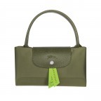 Handtasche Le Pliage Green Handtasche M Dunkelgrün, Farbe: grün/oliv, Marke: Longchamp, EAN: 3597922092123, Abmessungen in cm: 30x28x20, Bild 6 von 6