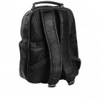 Rucksack Austin mit Laptopfach 14 Zoll Black, Farbe: schwarz, Marke: The Chesterfield Brand, EAN: 8719241038773, Abmessungen in cm: 32x39x14, Bild 3 von 6