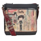 Umhängetasche City Art Crossbody Bag Blau, Farbe: blau/petrol, Marke: Anekke, EAN: 8434172115408, Abmessungen in cm: 27x25x8, Bild 1 von 8