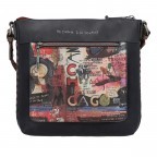 Umhängetasche City Art Crossbody Bag Blau, Farbe: blau/petrol, Marke: Anekke, EAN: 8434172115408, Abmessungen in cm: 27x25x8, Bild 3 von 8
