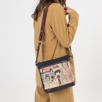 Umhängetasche City Art Crossbody Bag Blau, Farbe: blau/petrol, Marke: Anekke, EAN: 8434172115408, Abmessungen in cm: 27x25x8, Bild 4 von 8