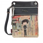 Umhängetasche City Art Mini Crossbody Bag Blau, Farbe: blau/petrol, Marke: Anekke, EAN: 8434172116504, Abmessungen in cm: 15x21x2, Bild 1 von 7